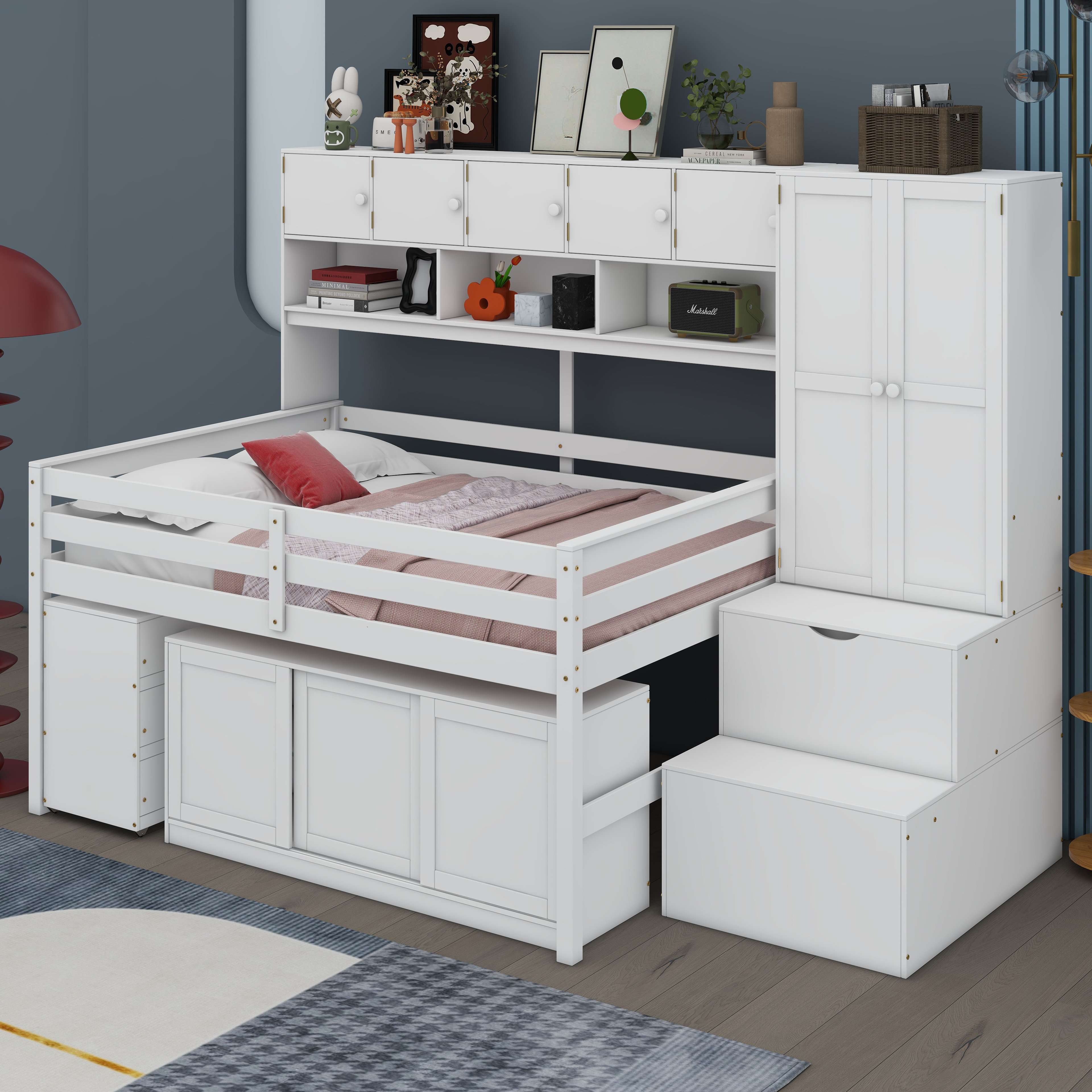 Jawonna+Wooden+Loft+Bed+With+